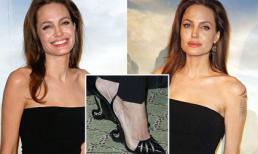Angelina Jolie gây chú ý với kiểu giày "phù thủy"