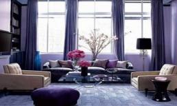 Mê mẩn... sắc tím trong không gian nội thất