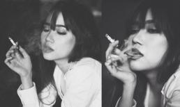 Hình ảnh Sĩ Thanh hút thuốc, nhả khói đê mê gây tranh cãi