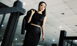 Nhã Phương hốt hoảng vì sợ trễ chuyến bay