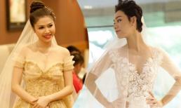 Nghía bộ váy cưới xa xỉ của cô dâu V-biz