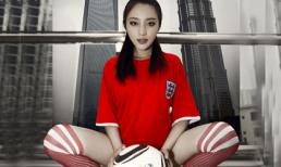 Người yêu cũ Minh Tiệp khoe dáng gợi cảm cổ vũ World Cup