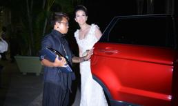 Hoa hậu Thu Hoài đi xe 7 tỷ xem "Đêm hội chân dài"