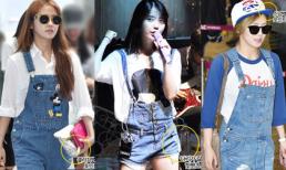 Học cách mặc quần yếm đẹp như sao Hàn