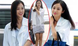 "Nữ thần" Kim Tae Hee bị chê mặc luộm thuộm ở sân bay