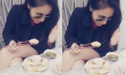 Sao ăn gì hôm nay (P74): Đeo kính râm ăn bánh căn, Thủy Tiên khiến dân mạng "ngứa mắt"