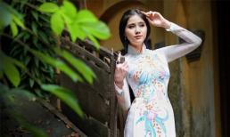 Hoàng Hạnh - Á khôi Miss Model Hà Nội đẹp thuần khiết trong tà áo dài trắng