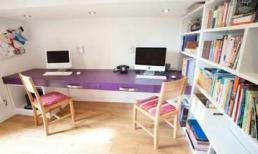 Tận dụng triệt để không gian dưới bàn làm việc