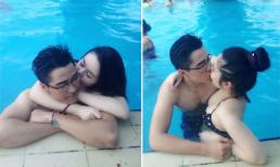 Tình cũ Cao Thái Sơn bị chê làm trò hề khi khoe ảnh ôm hôn trai lạ ở bể bơi