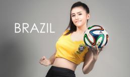 Việt My căng tràn sức sống cổ vũ Worldcup
