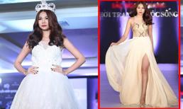 Thanh Hằng tái xuất đội vương miện, khoe chân dài hút hồn trên sàn diễn