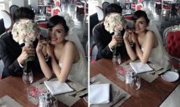 Sau scandal ly hôn, Diễm Hương gây 'tò mò' với loạt ảnh cưới đẹp như mơ