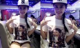 Trương Quỳnh Anh mặc áo in hình con trai cho đỡ nhỡ