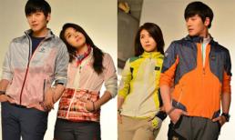 "Vợ chồng Hoàng hậu Ki" cực "chất" với thời trang leo núi