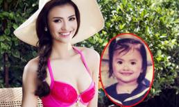 Hồng Quế khoe ảnh cũ mặt tròn xoe như búp bê