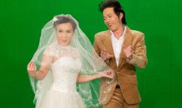 Vợ Hoài Linh diện váy cưới ăn mừng chồng nhận chức mới