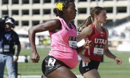 Sốc: Mang bầu gần 9 tháng vẫn chạy thi 800 mét