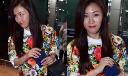 "Hoàng hậu Ki" Ha Ji Won "mất điểm" vì lộ mặt bóng nhẫy ở sân bay