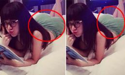 Angela Phương Trinh cố tình khoe vòng 3 cong cớn trên giường