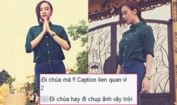 Angela Phương Trinh bị "ném đá" vì đi chùa còn tạo dáng chụp hình