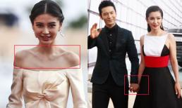 Angela Baby gầy trơ xương bị Huỳnh Hiểu Minh "bỏ rơi" trên thảm đỏ