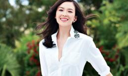 Chương Tử Di rạng rỡ với nụ cười ngọt lịm