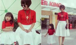 Thời trang hè đầy màu sắc của mẹ con Mi Vân