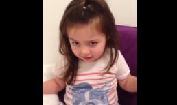 Phát sốt trước vẻ đáng yêu của cô bé thích hát