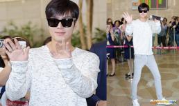 Lee Min Ho khoe thân hình còm nhom, khẳng khiu ở sân bay