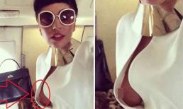 Lady Gaga lộ cả "nhũ hoa" khi tự sướng trên máy bay