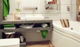 2 phòng tắm nhỏ lung linh nhờ màu sắc thư giãn