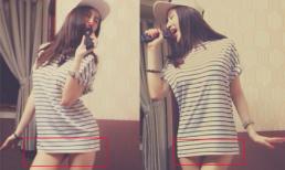 Phương Trinh lại không mặc quần và bắt chước điệu bộ của Chun Song Yi