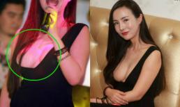 Can Lộ Lộ "tái phạm" tụt nguyên vòng một vì váy hở