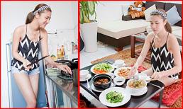 “Đột nhập” căn hộ nhỏ xinh, ngắm siêu mẫu Kim Dung đẹp cả khi vào bếp