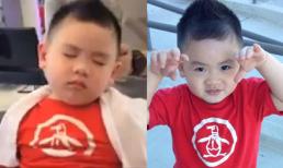 Vợ cũ Bằng Kiều khoe clip con trai út lần nào đi cắt tóc cũng ngủ gật cực yêu