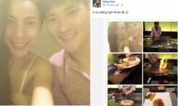 Công Vinh khoe ảnh cùng Thuỷ Tiên tình tứ ăn tối