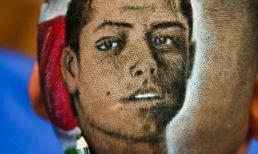 Ngắm "dung nhan" cầu thủ trên tóc người