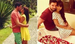 Hà Anh công khai ảnh hôn bạn trai Tây đắm đuối