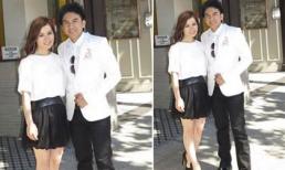 Vợ chồng Đan Trường tình tứ khai trương nhà hàng mới