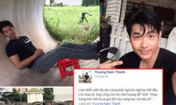 Trương Nam Thành ngủ trong ống cống khiến fans xót xa