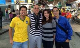 Hà Tăng rạng rỡ bên chồng Louis Nguyễn ở Brazil