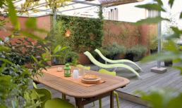 Ốc đảo xanh thiên đường trên sân thượng ở Ý