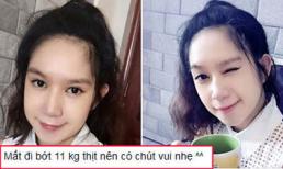 Minh Hà giảm 11kg dù mới sinh chưa đầy 1 tháng