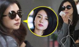 Người đẹp Chu Chỉ Nhược bất ngờ xuất hiện phờ phạc ở sân bay