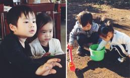 Hai con nhà Lý Hải - Minh Hà thích thú 'khám phá' núi rừng