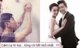 Chồng Lê Thúy 'cặm cụi' chuẩn bị cho lễ cưới ở Sài Gòn