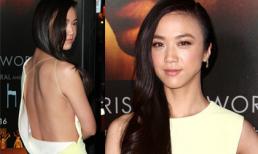 Thang Duy khoe vẻ gợi cảm với váy hở lưng