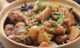 Gà om hạt dẻ, ngon ơi là ngon!