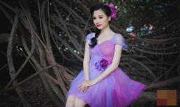 Julia Ngọc dịu dàng sắc tím dưới ánh nắng ban mai