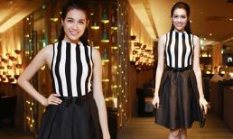 Lệ Hằng khoe dáng hoàn hảo với chân váy midi